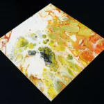 Fluid Painting 05 [Acrylic on metal with resin top coat]